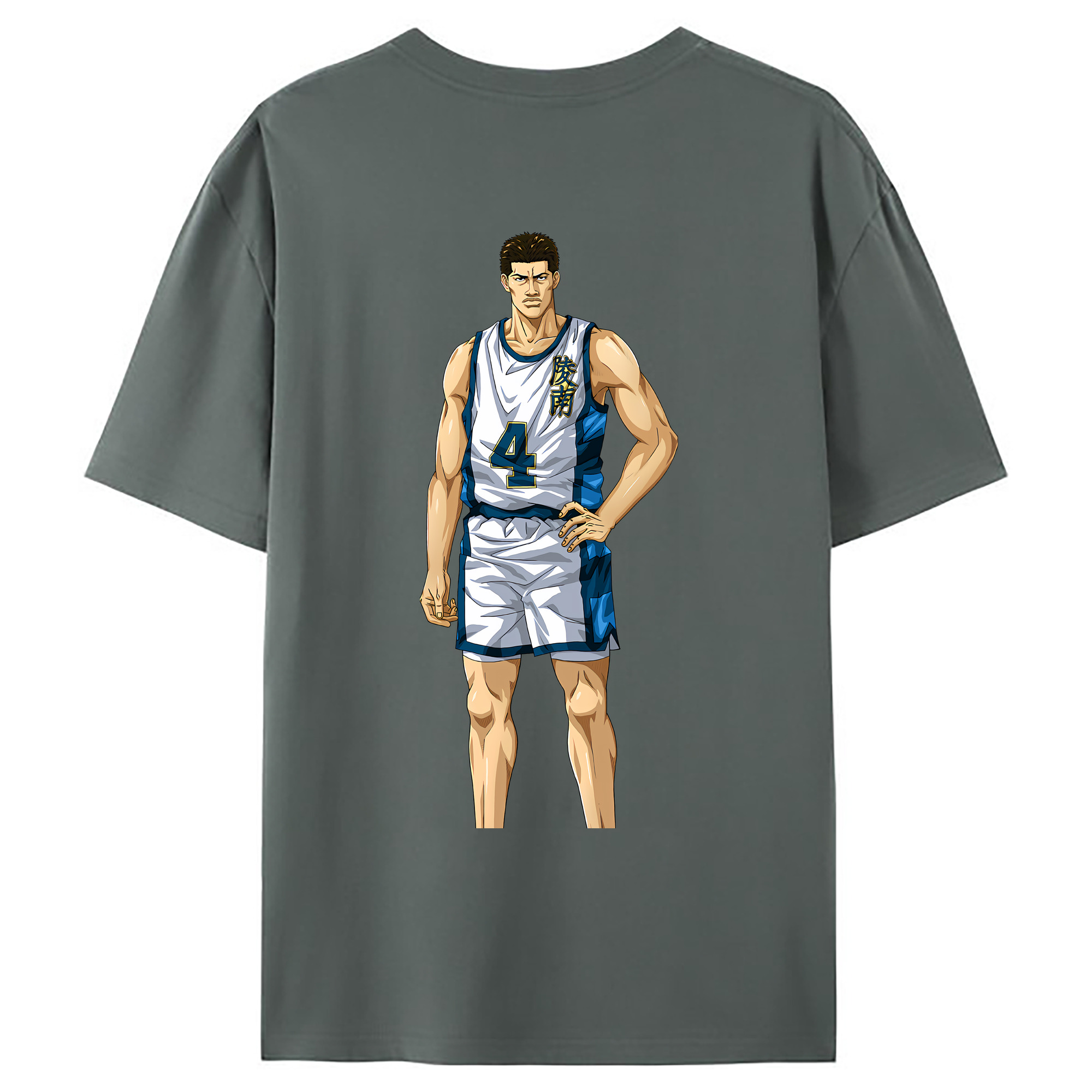 （画像用） SLAM DUNK／スラムダンク 綿100％ メンズ半袖Tシャツ（バックプリント） 通気性